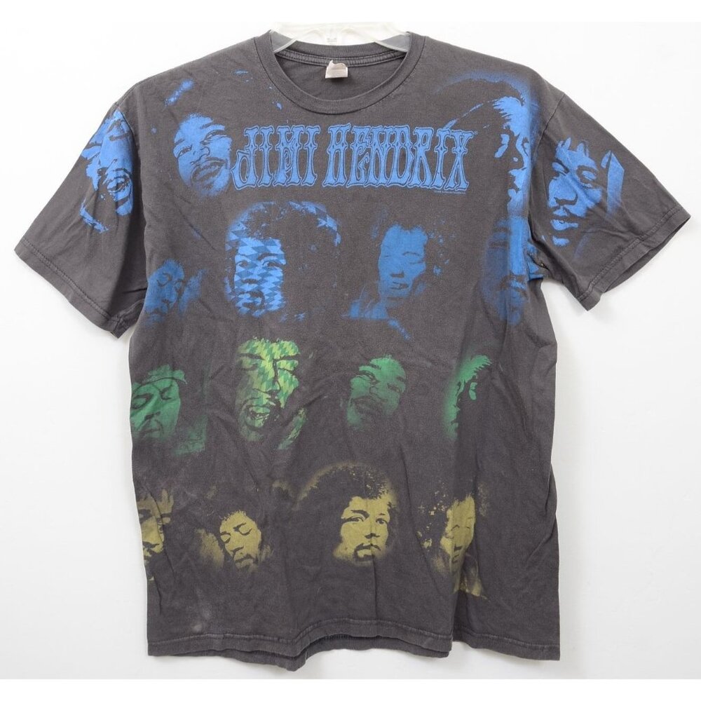 VTG 90s NOT a REPRINT! Jimi Hendrix Collage Rock Tee T-Shirt Men's Size L Guita